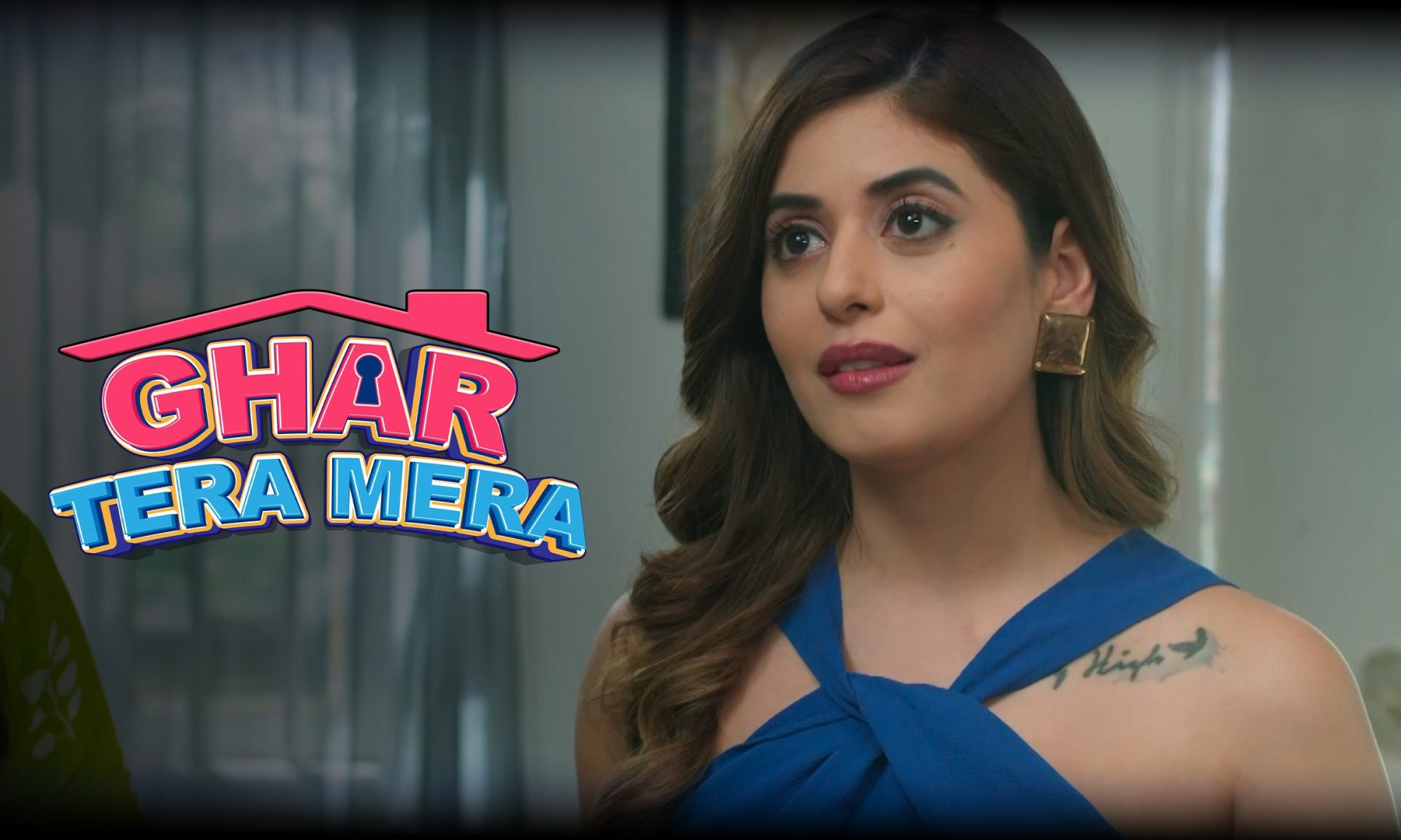 Shehzad Shaikh as Rishabh and Karishma Sawant as Rina in Ghar Tera Mera Episode 4 villa battle streaming on Kutingg