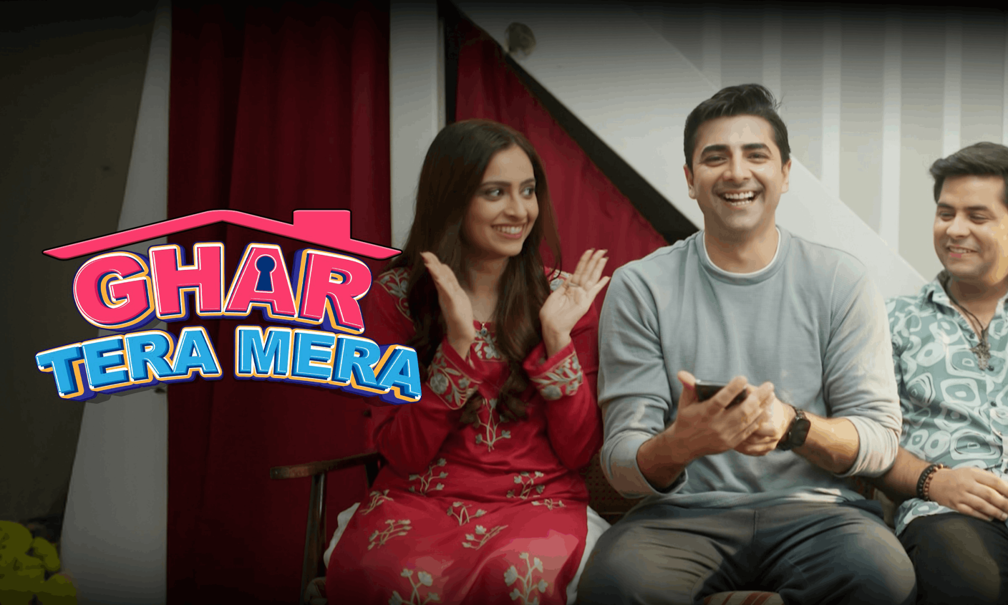 Shehzad Shaikh as Rishabh in Ghar Tera Mera Episode 5 during villa party drama streaming on Kutingg